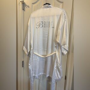 Victoria's Secret White Satin Robe